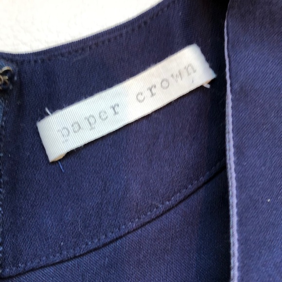 Anthropologie Paper Crown navy midi pencil dress - Picture 2 of 5